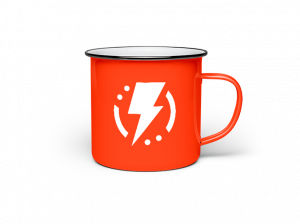 Olympus Enamel Mug
