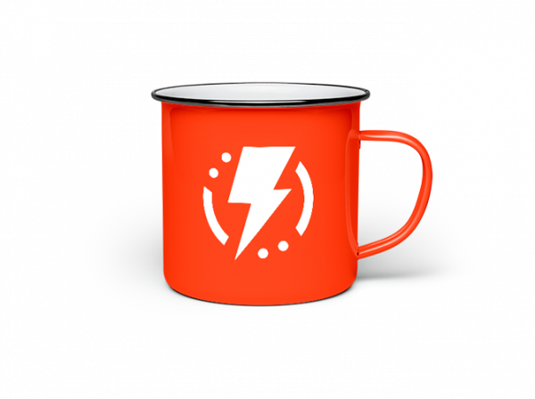 Olympus Enamel Mug